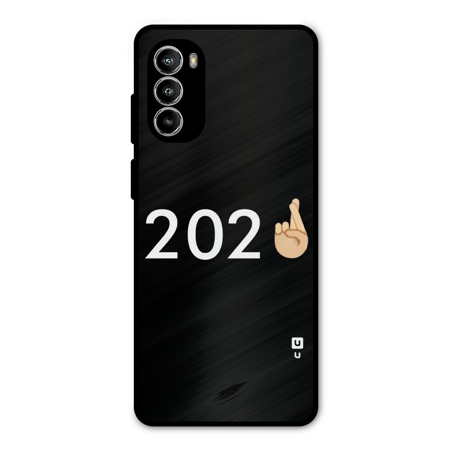 2021 Fingers Crossed Metal Back Case for Moto G52