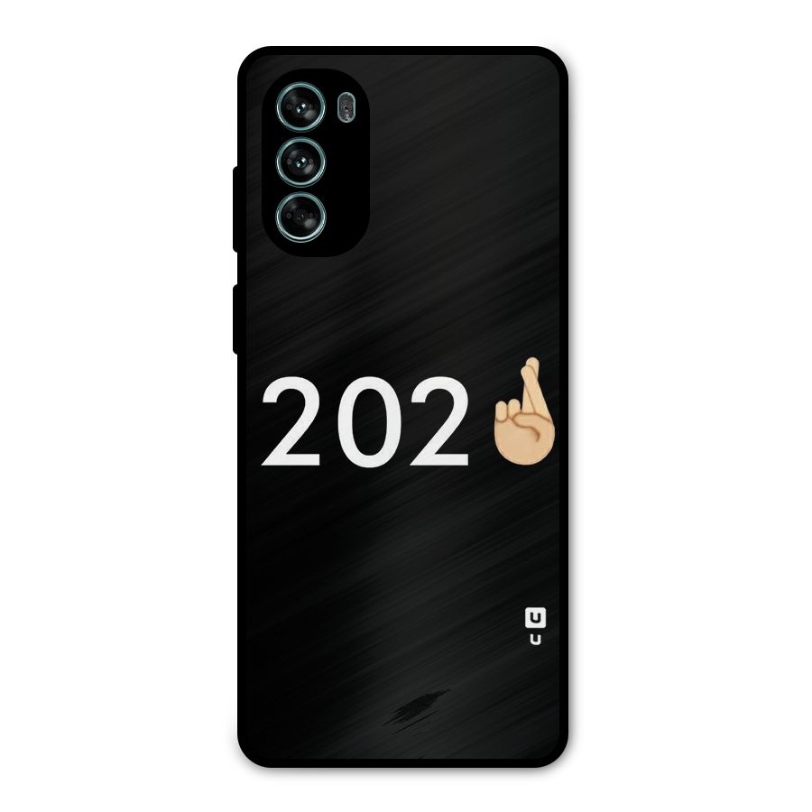 2021 Fingers Crossed Metal Back Case for Moto G62