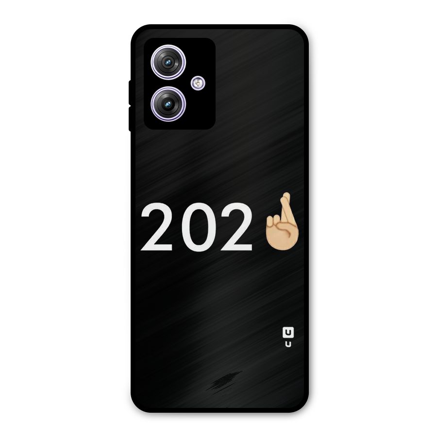 2021 Fingers Crossed Metal Back Case for Moto G64