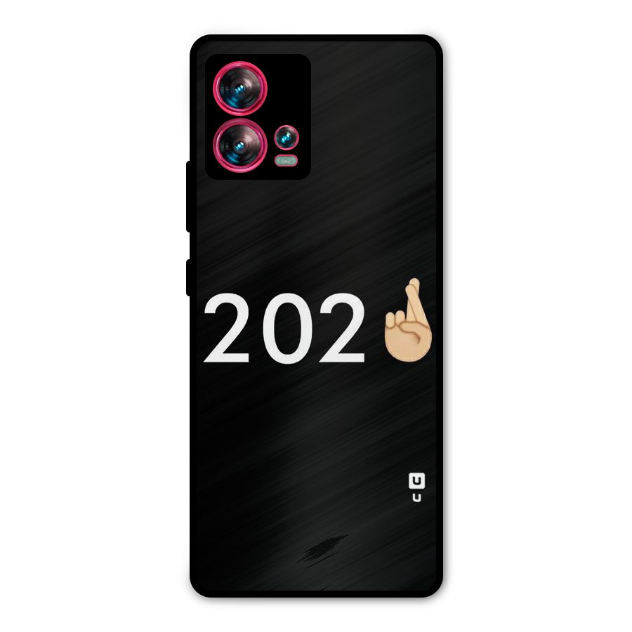 2021 Fingers Crossed Metal Back Case for Motorola Edge 30 Fusion
