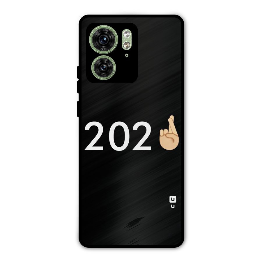2021 Fingers Crossed Metal Back Case for Motorola Edge 40 5G