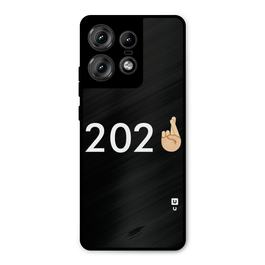 2021 Fingers Crossed Metal Back Case for Motorola Edge 50 Pro