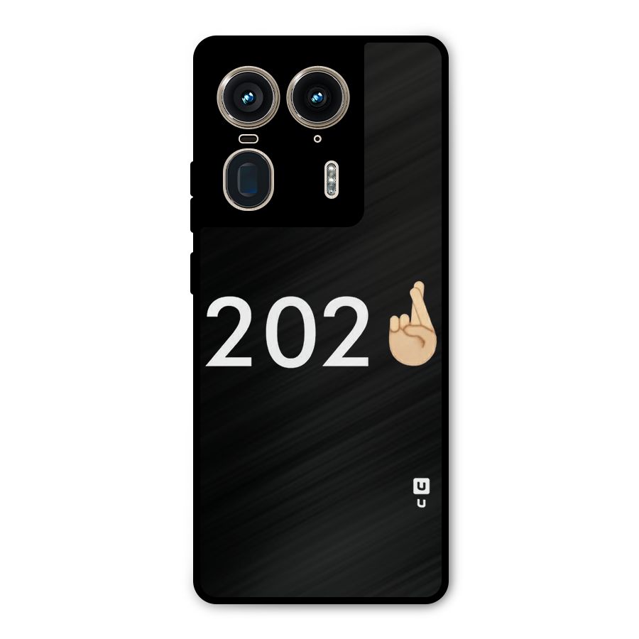 2021 Fingers Crossed Metal Back Case for Motorola Edge 50 Ultra