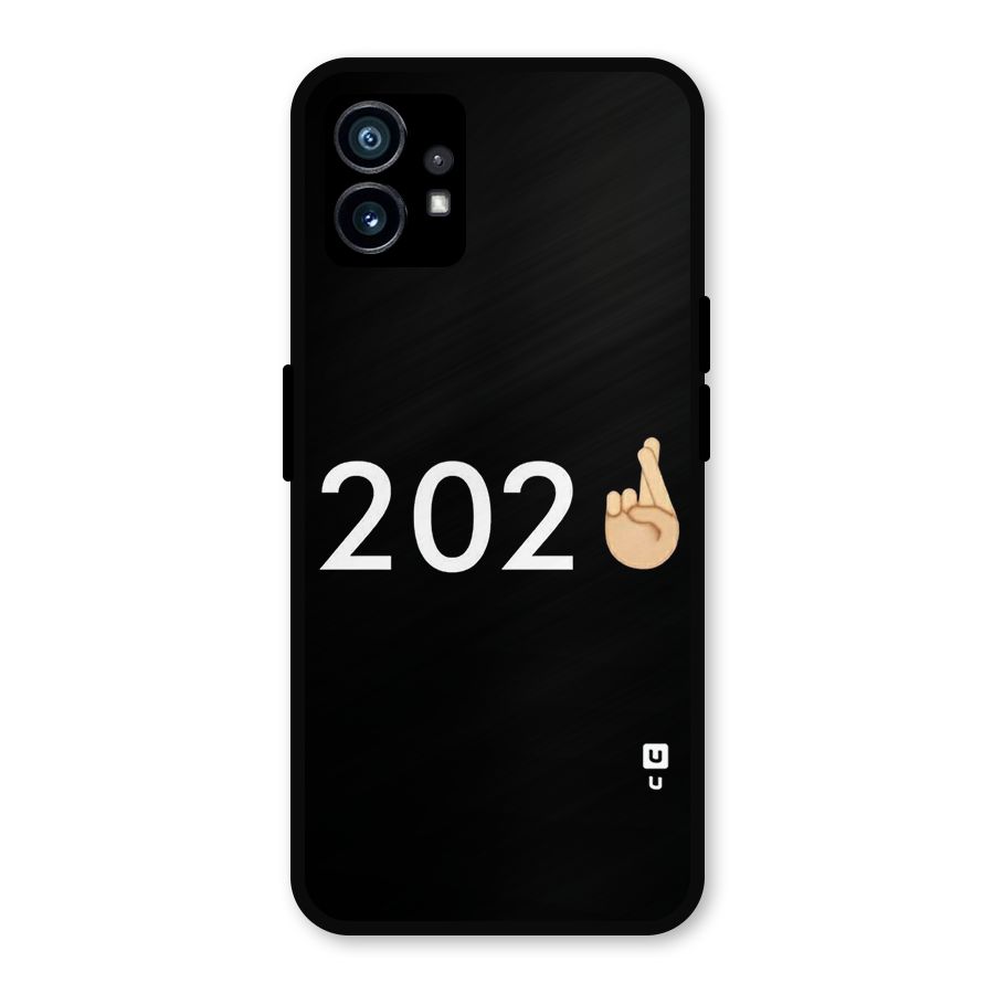2021 Fingers Crossed Metal Back Case for Nothing Phone 1