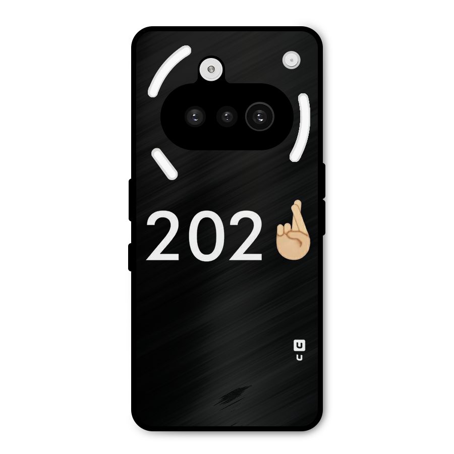 2021 Fingers Crossed Metal Back Case for Nothing Phone 3a