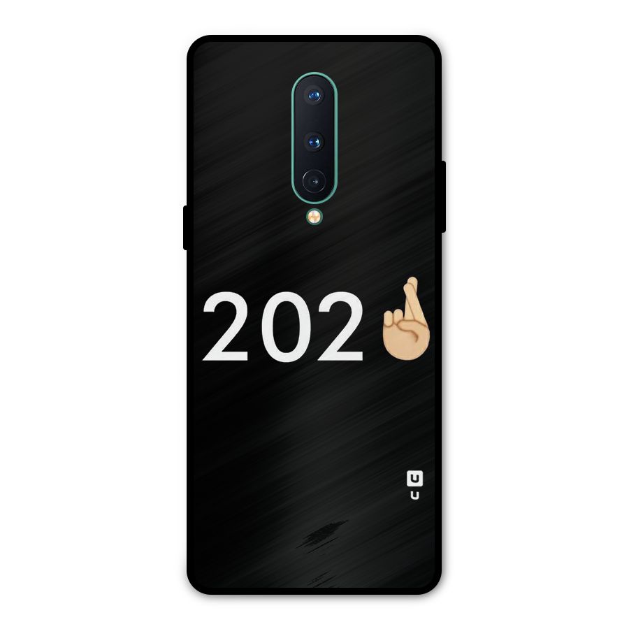 2021 Fingers Crossed Metal Back Case for OnePlus 8