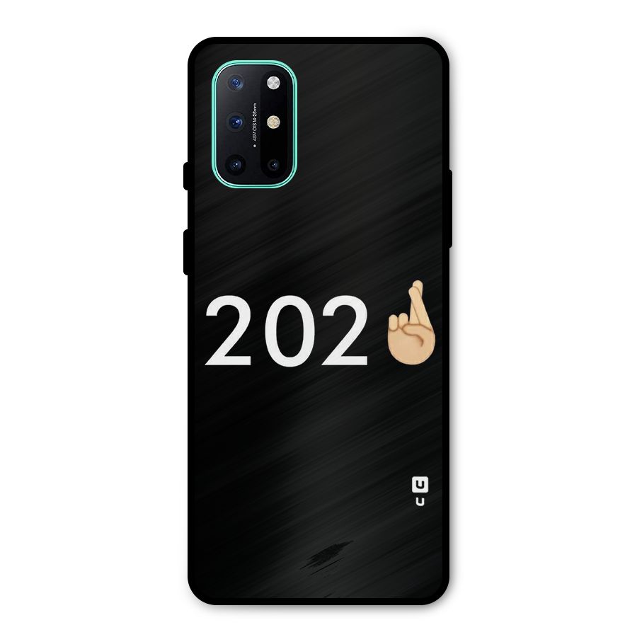 2021 Fingers Crossed Metal Back Case for OnePlus 8T