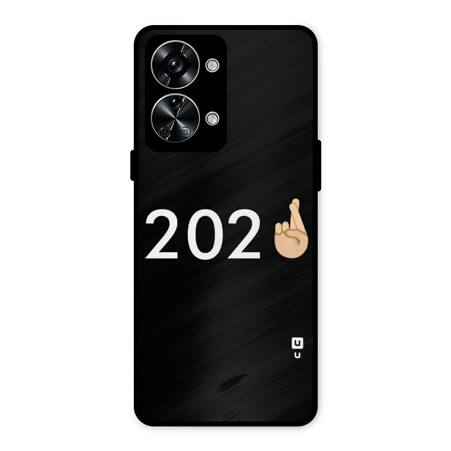 2021 Fingers Crossed Metal Back Case for OnePlus Nord 2T