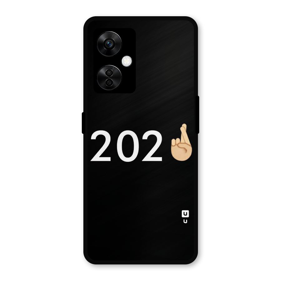 2021 Fingers Crossed Metal Back Case for OnePlus Nord CE 3 Lite