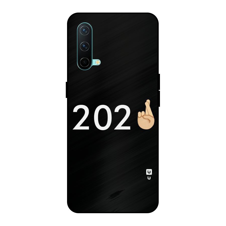 2021 Fingers Crossed Metal Back Case for OnePlus Nord CE 5G