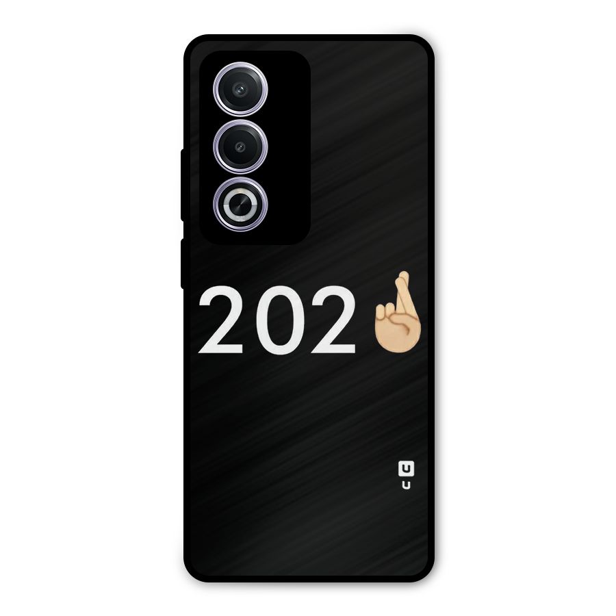 2021 Fingers Crossed Metal Back Case for Oppo A3 Pro