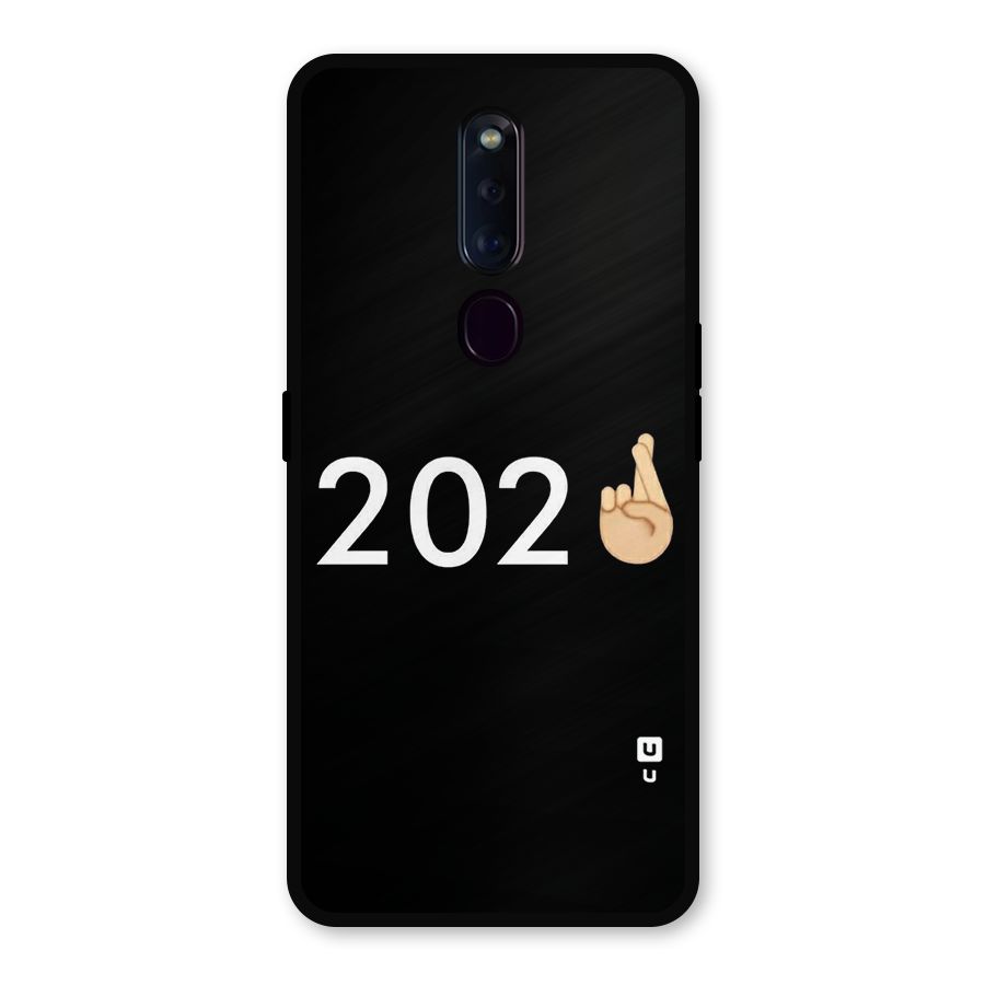 2021 Fingers Crossed Metal Back Case for Oppo F11 Pro