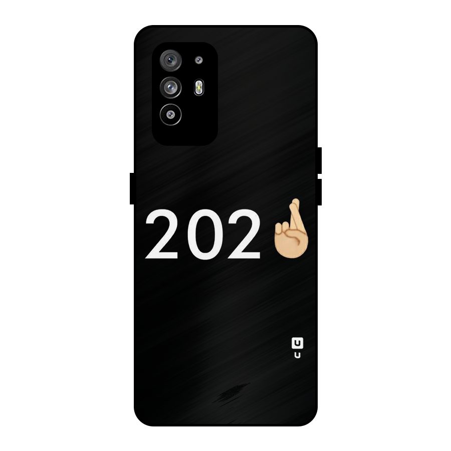 2021 Fingers Crossed Metal Back Case for Oppo F19 Pro Plus 5G