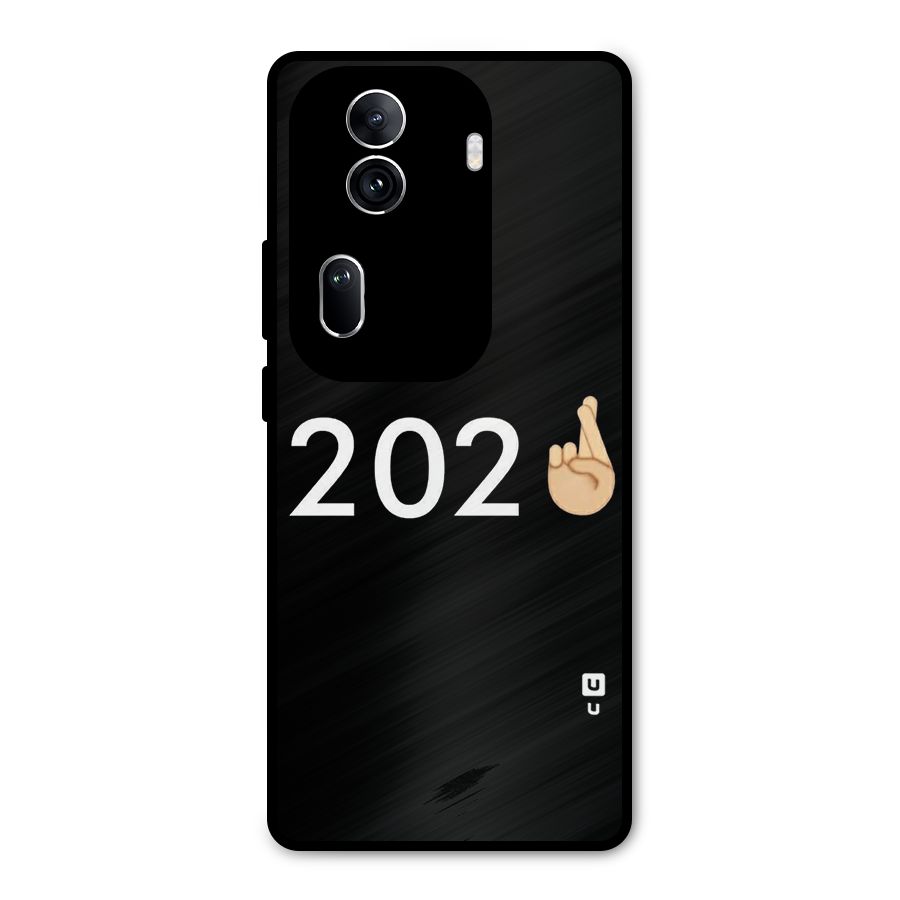 2021 Fingers Crossed Metal Back Case for Oppo Reno11 Pro 5G
