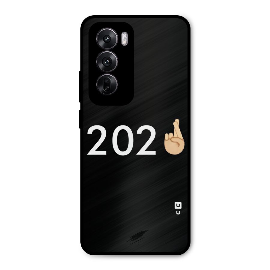 2021 Fingers Crossed Metal Back Case for Oppo Reno12