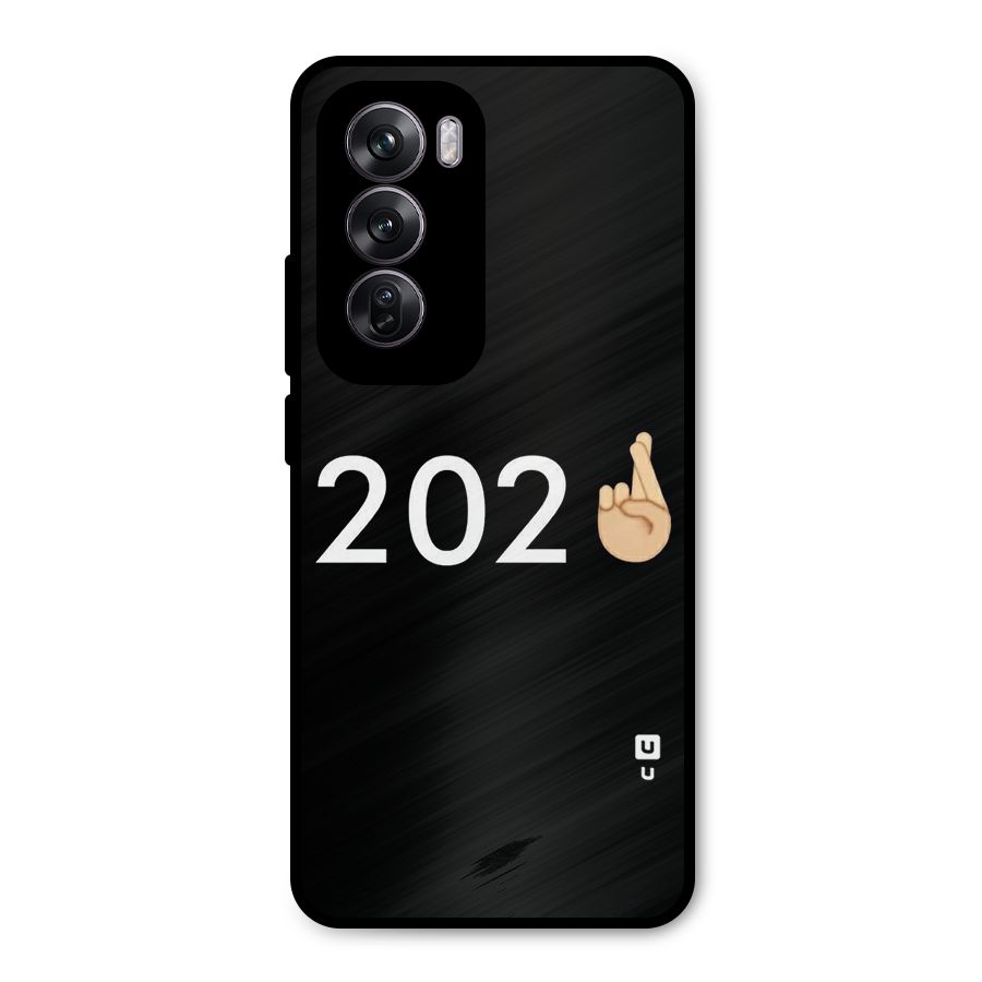 2021 Fingers Crossed Metal Back Case for Oppo Reno12 Pro