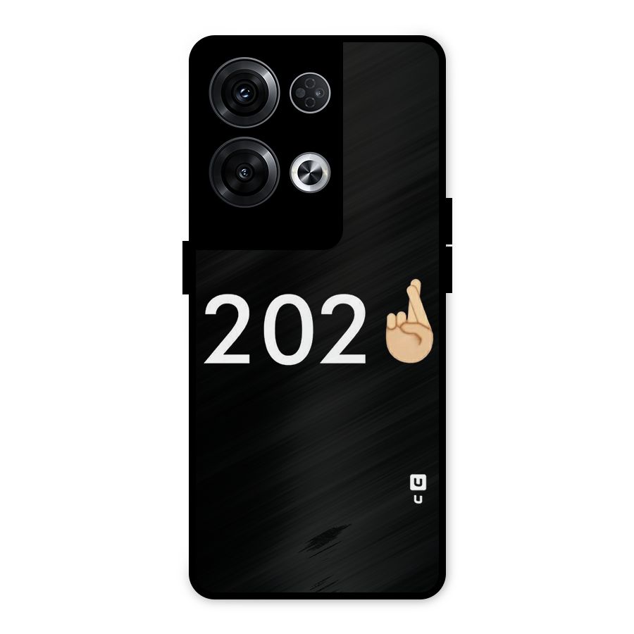 2021 Fingers Crossed Metal Back Case for Oppo Reno8 Pro 5G
