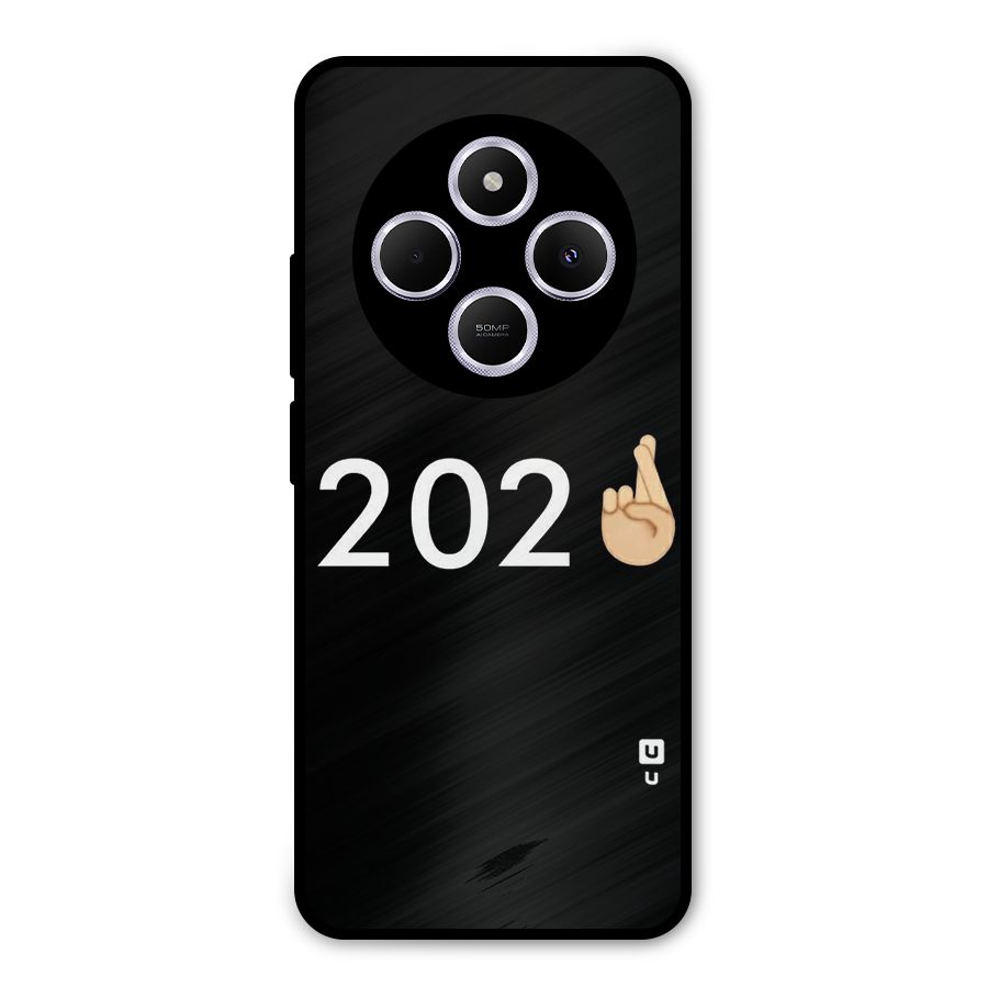 2021 Fingers Crossed Metal Back Case for Poco C75 5G
