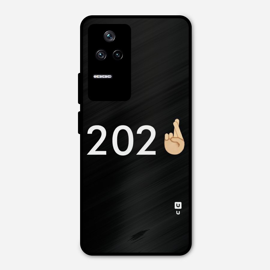 2021 Fingers Crossed Metal Back Case for Poco F4 5G