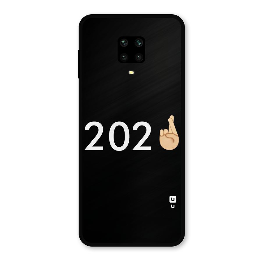2021 Fingers Crossed Metal Back Case for Poco M2 Pro