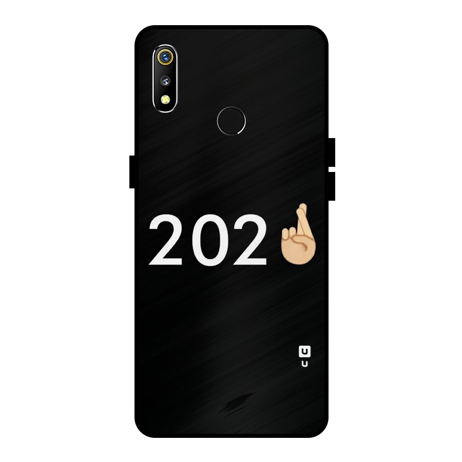 2021 Fingers Crossed Metal Back Case for Realme 3