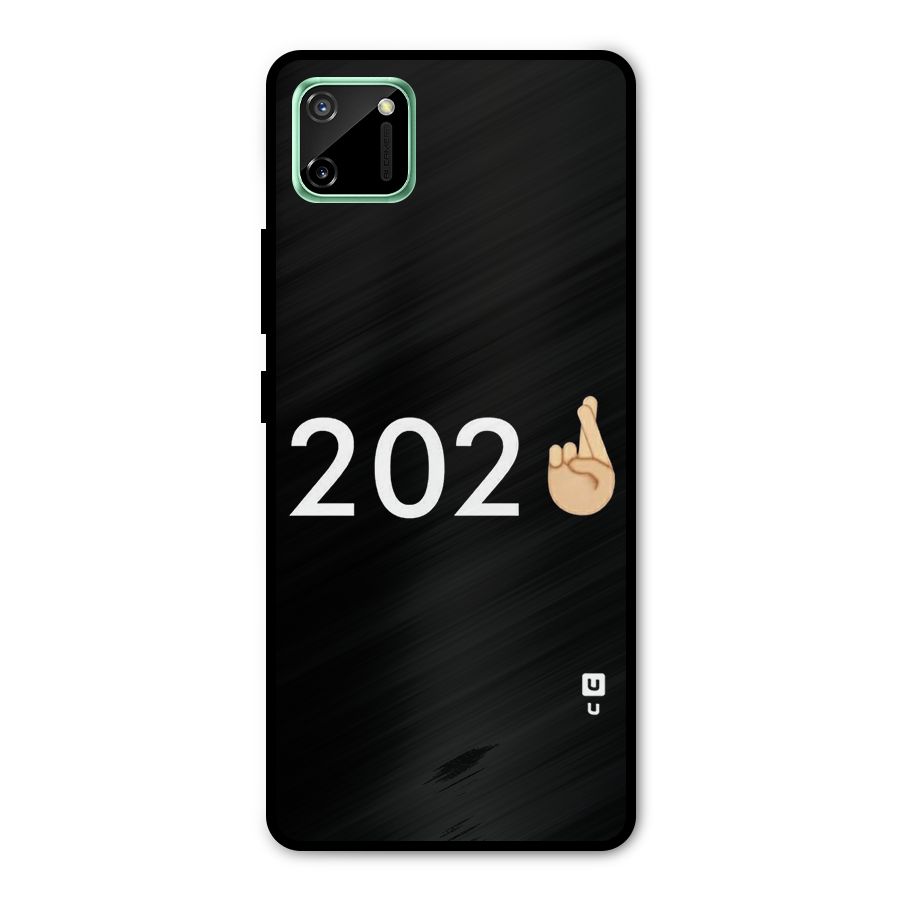 2021 Fingers Crossed Metal Back Case for Realme C11