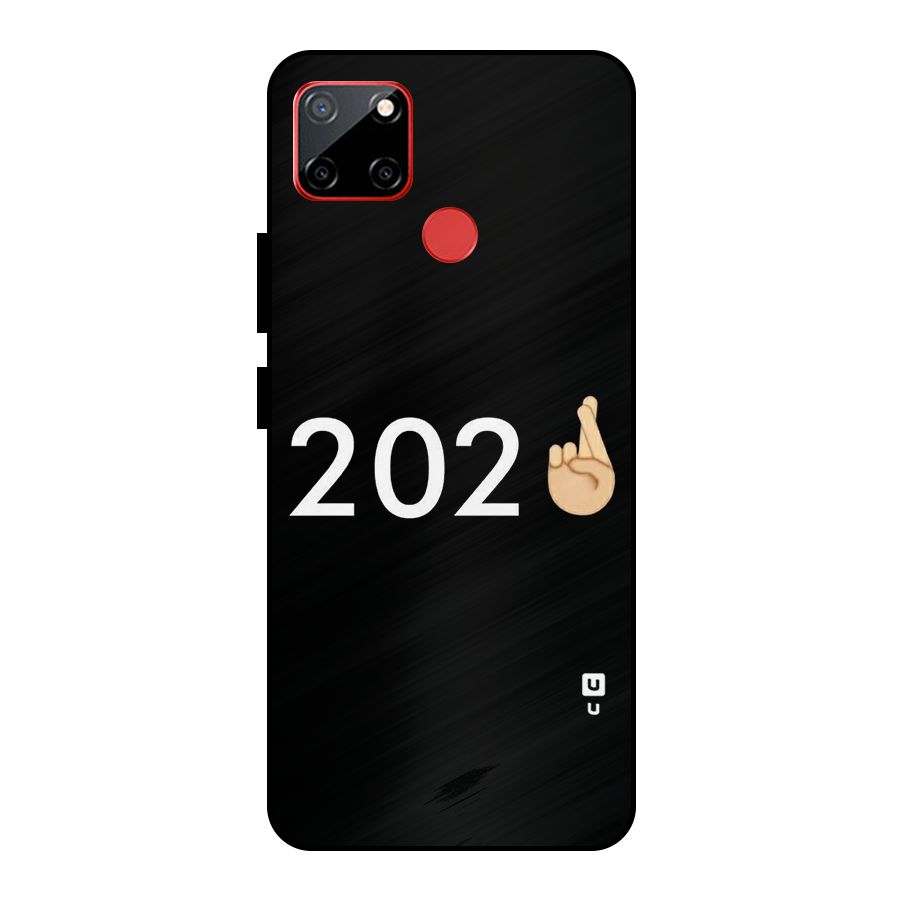 2021 Fingers Crossed Metal Back Case for Realme C12