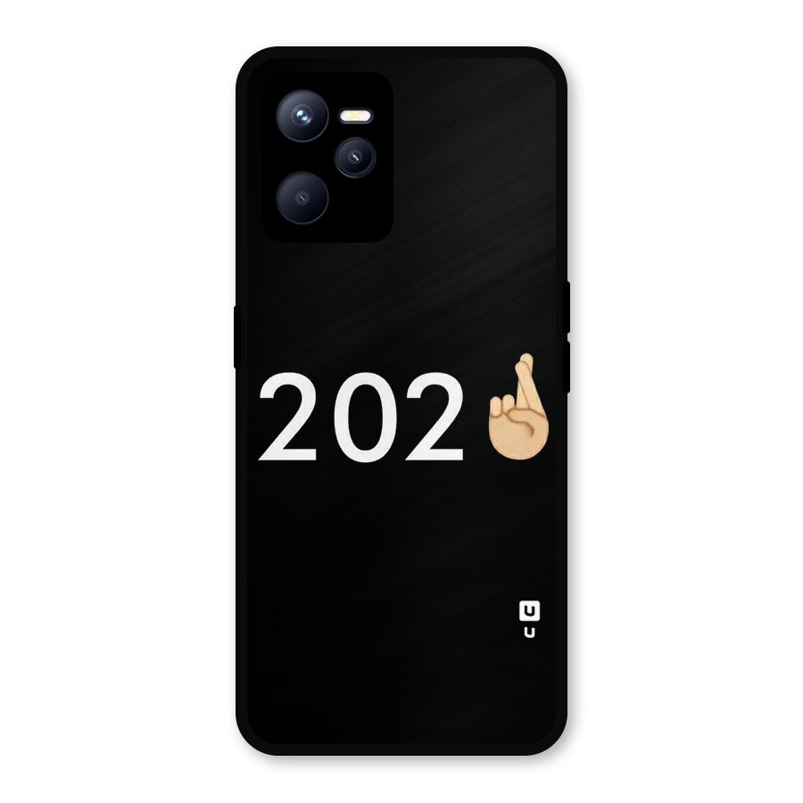 2021 Fingers Crossed Metal Back Case for Realme C35