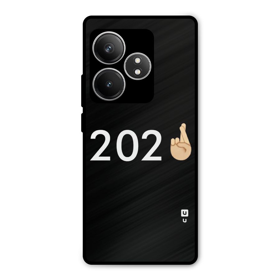 2021 Fingers Crossed Metal Back Case for Realme GT 6T