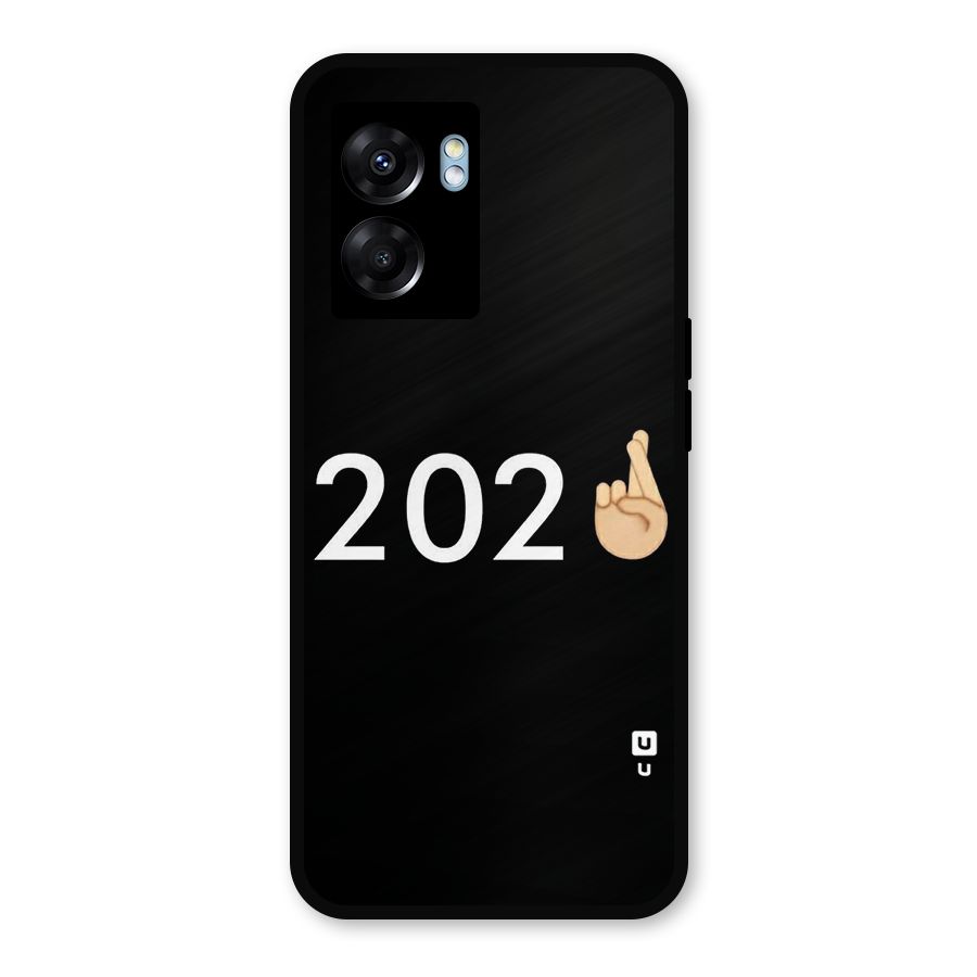 2021 Fingers Crossed Metal Back Case for Realme Narzo 50 5G