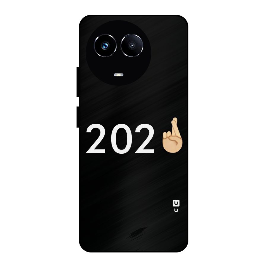 2021 Fingers Crossed Metal Back Case for Realme Narzo 60X