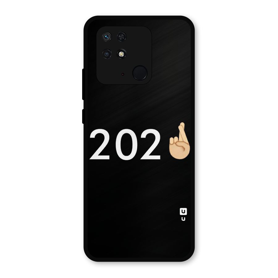 2021 Fingers Crossed Metal Back Case for Redmi 10 Power