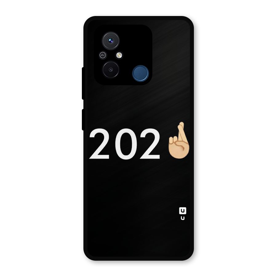 2021 Fingers Crossed Metal Back Case for Redmi 12C