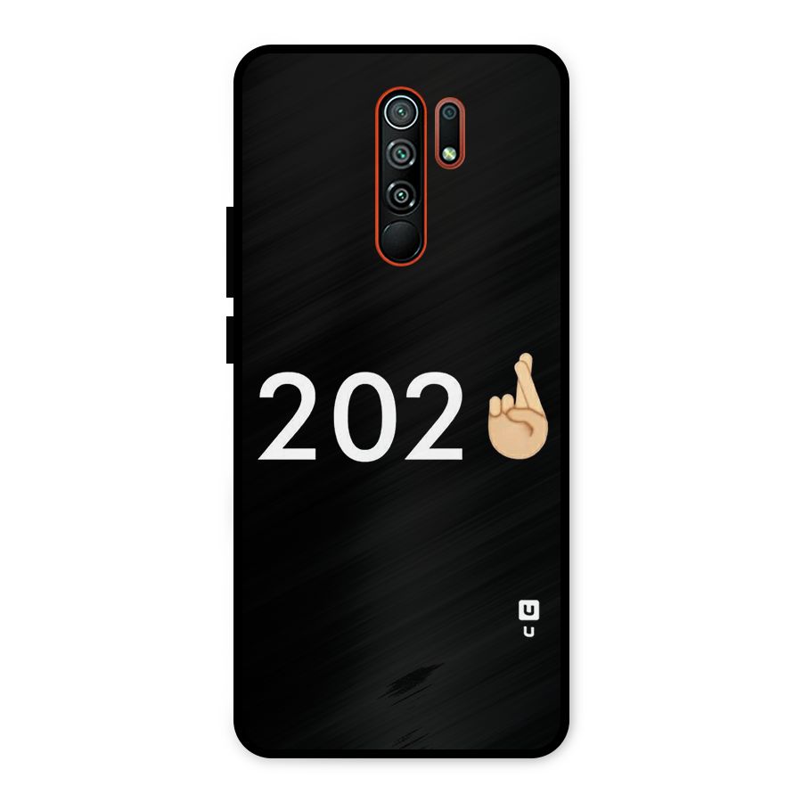 2021 Fingers Crossed Metal Back Case for Redmi 9 Prime