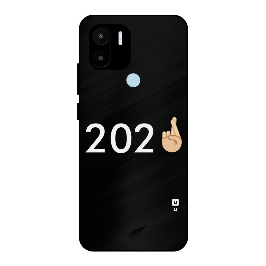 2021 Fingers Crossed Metal Back Case for Redmi A2+