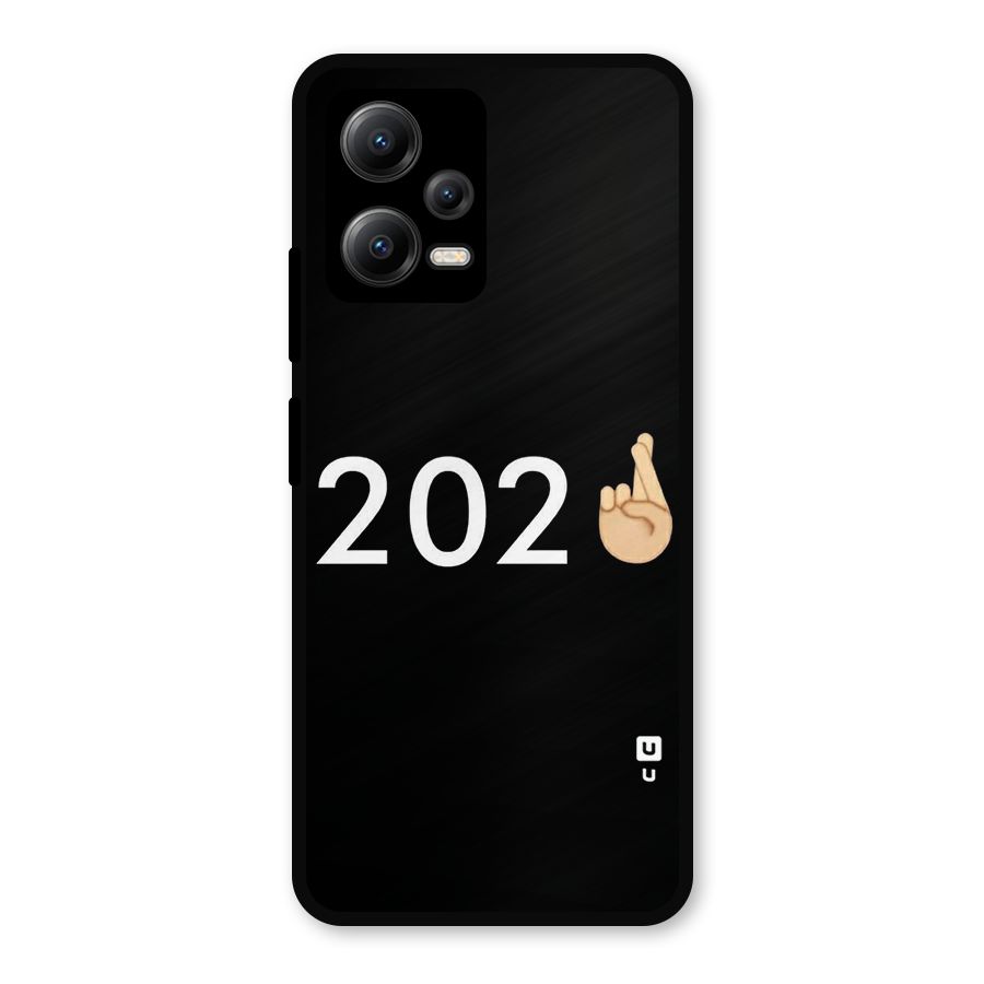 2021 Fingers Crossed Metal Back Case for Redmi Note 12 5G