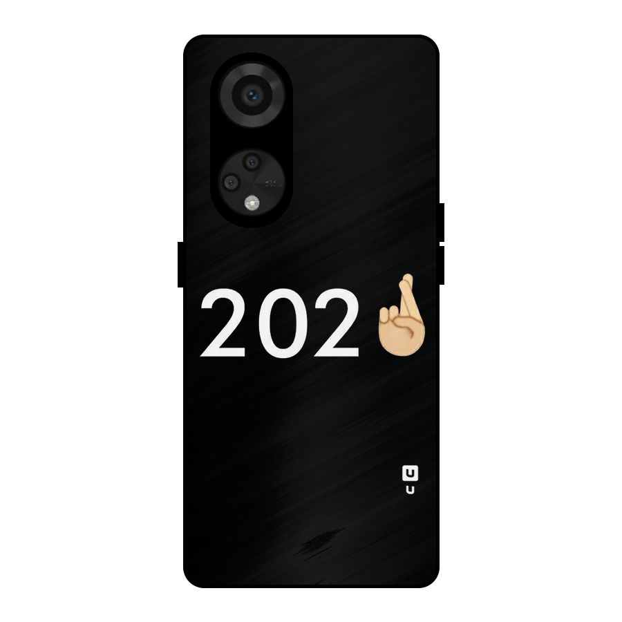 2021 Fingers Crossed Metal Back Case for Reno8 T 5G