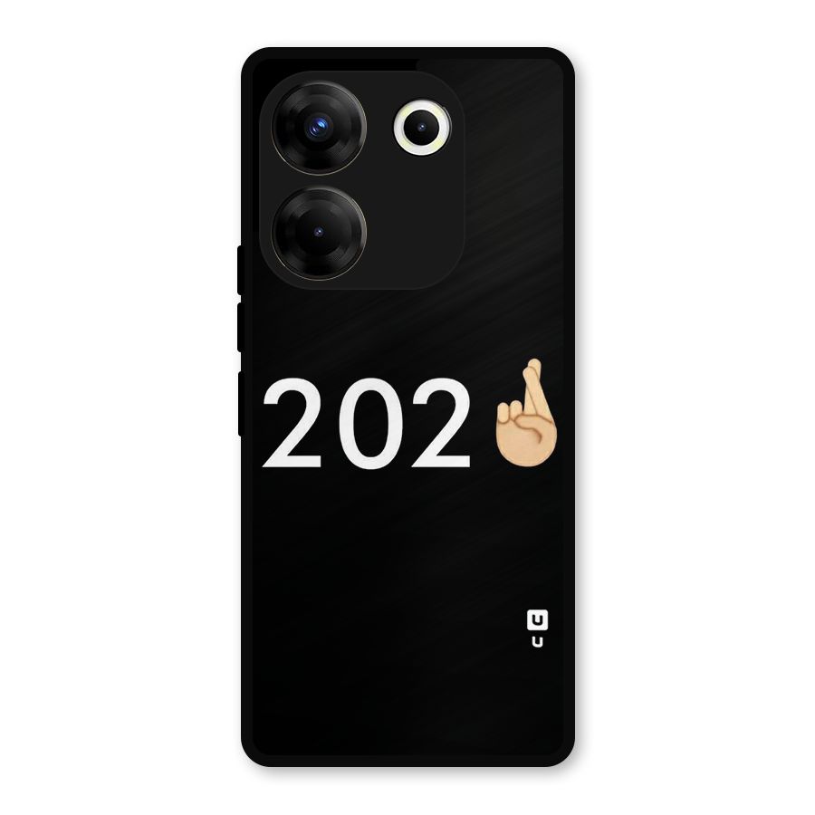 2021 Fingers Crossed Metal Back Case for Tecno Camon 20 Pro