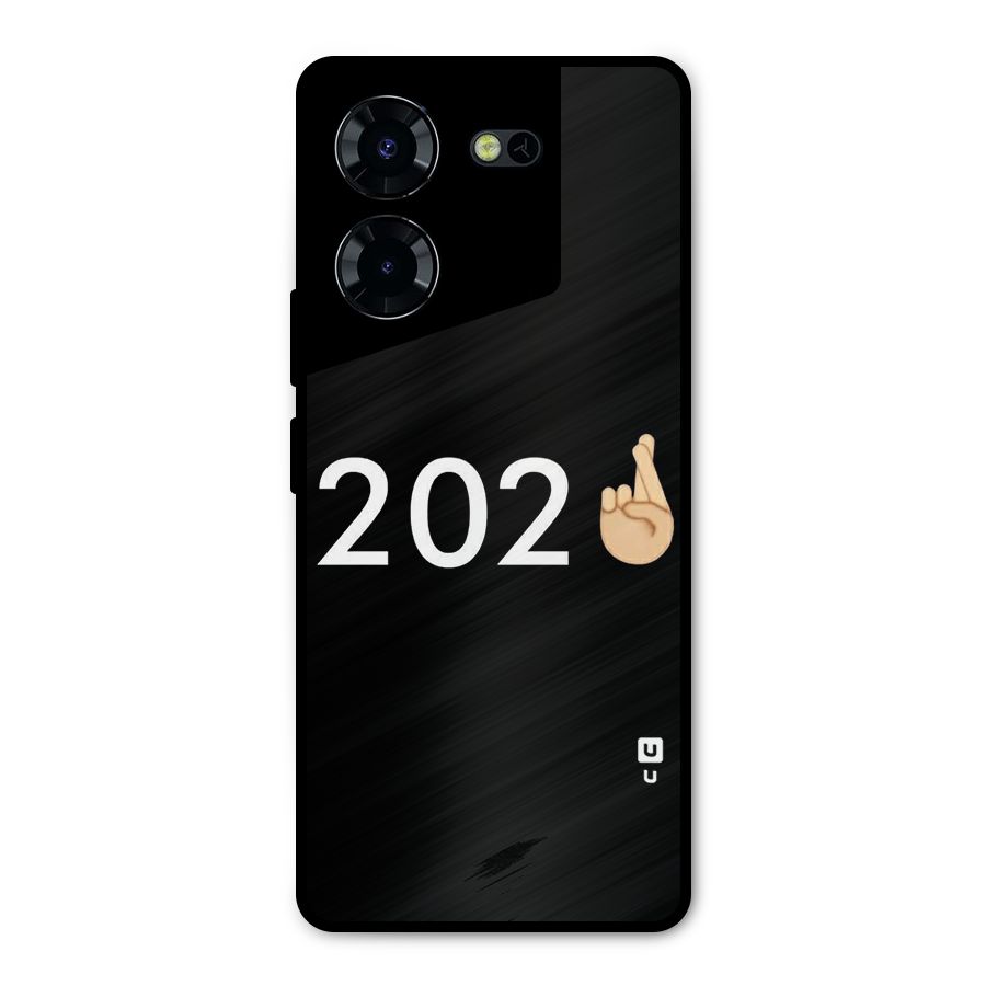 2021 Fingers Crossed Metal Back Case for Tecno Pova 5 Pro 5G