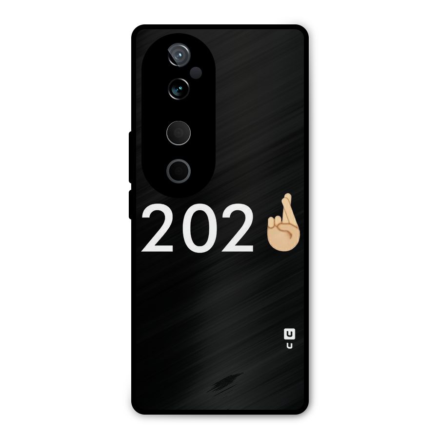 2021 Fingers Crossed Metal Back Case for Vivo T3 Ultra