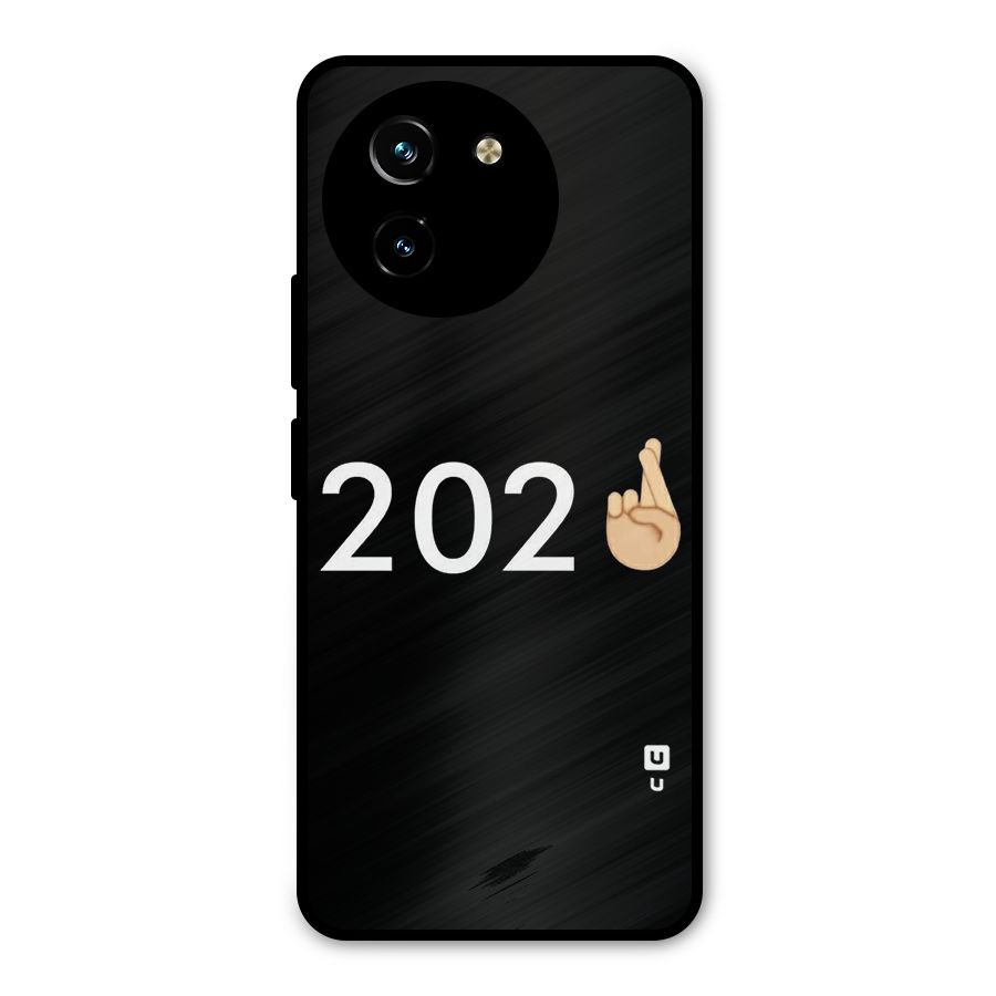 2021 Fingers Crossed Metal Back Case for Vivo T3x