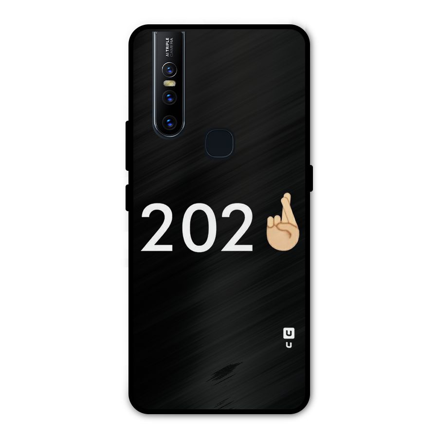 2021 Fingers Crossed Metal Back Case for Vivo V15