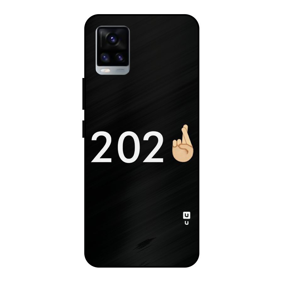 2021 Fingers Crossed Metal Back Case for Vivo V20 2021