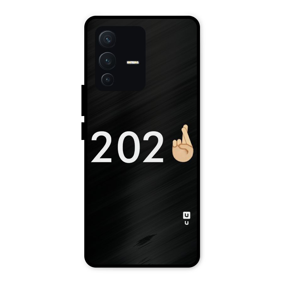 2021 Fingers Crossed Metal Back Case for Vivo V23 5G