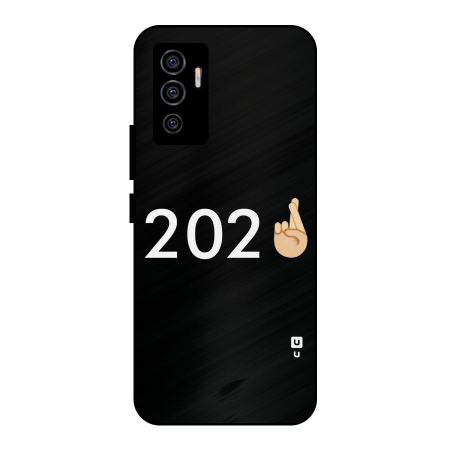 2021 Fingers Crossed Metal Back Case for Vivo V23e