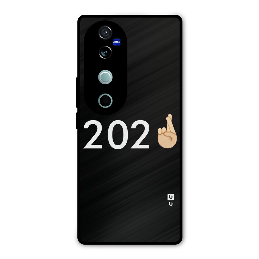 2021 Fingers Crossed Metal Back Case for Vivo V40