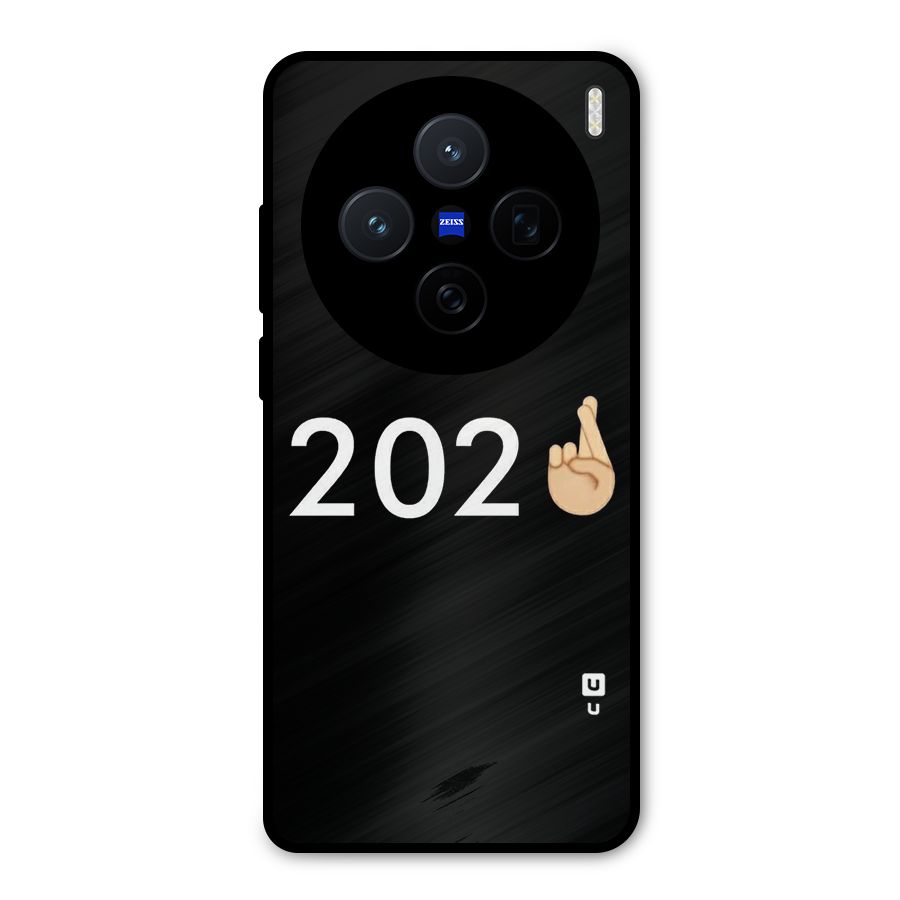 2021 Fingers Crossed Metal Back Case for Vivo X200