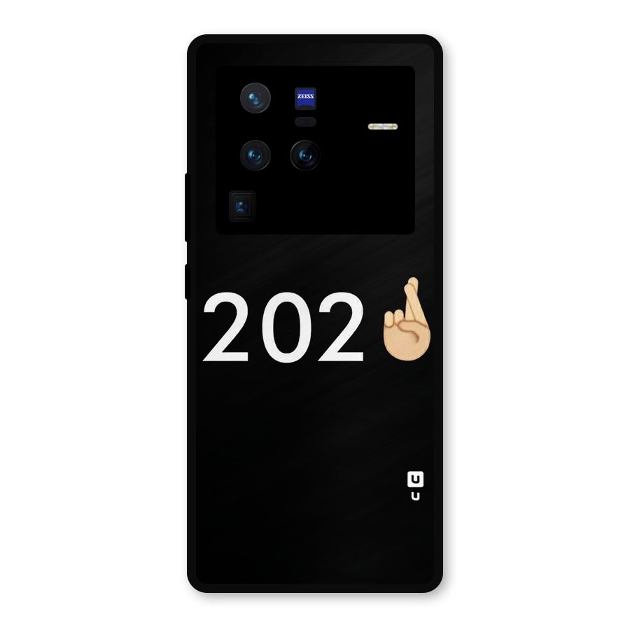 2021 Fingers Crossed Metal Back Case for Vivo X80 Pro