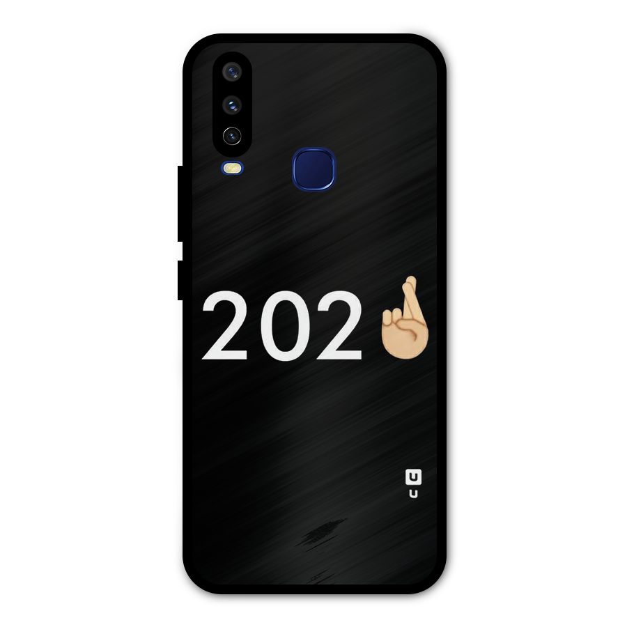 2021 Fingers Crossed Metal Back Case for Vivo Y12