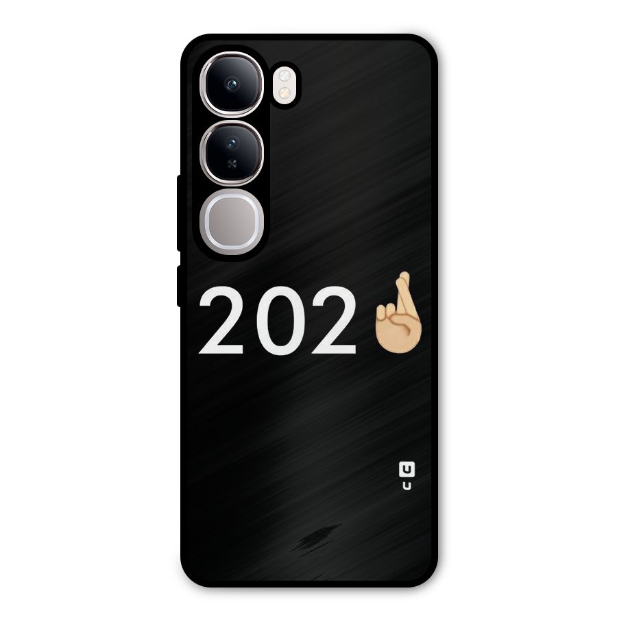 2021 Fingers Crossed Metal Back Case for Vivo Y300